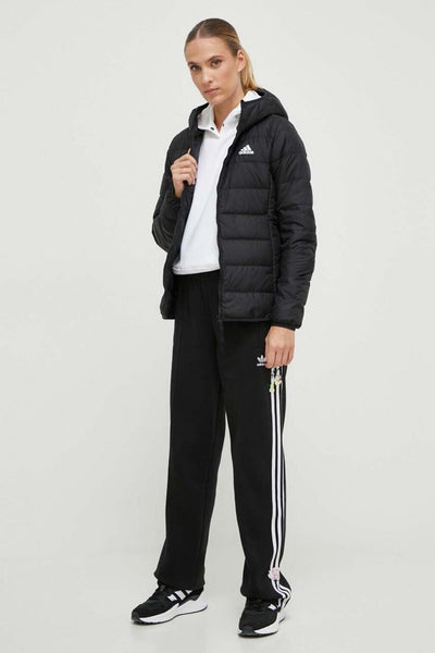 adidas performance Piumino Full Zip Con Cappuccio Essentials Nero Donna, foto 2