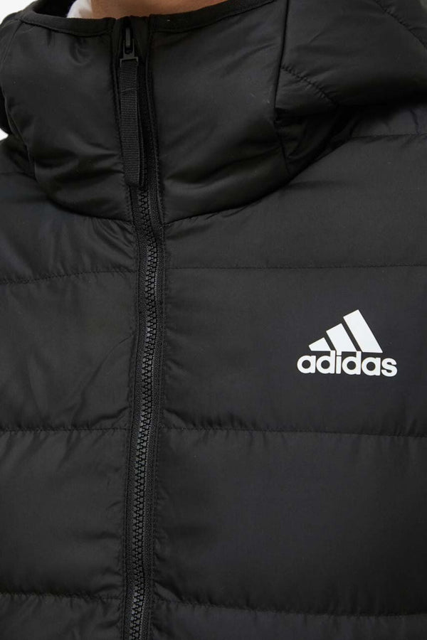 adidas performance Piumino Full Zip Con Cappuccio Essentials Nero Donna, foto 4