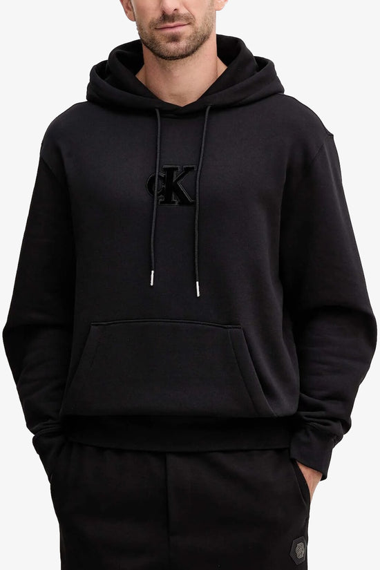  Felpa Con Cappuccio Logo CK In Pile calvin klein jeans 