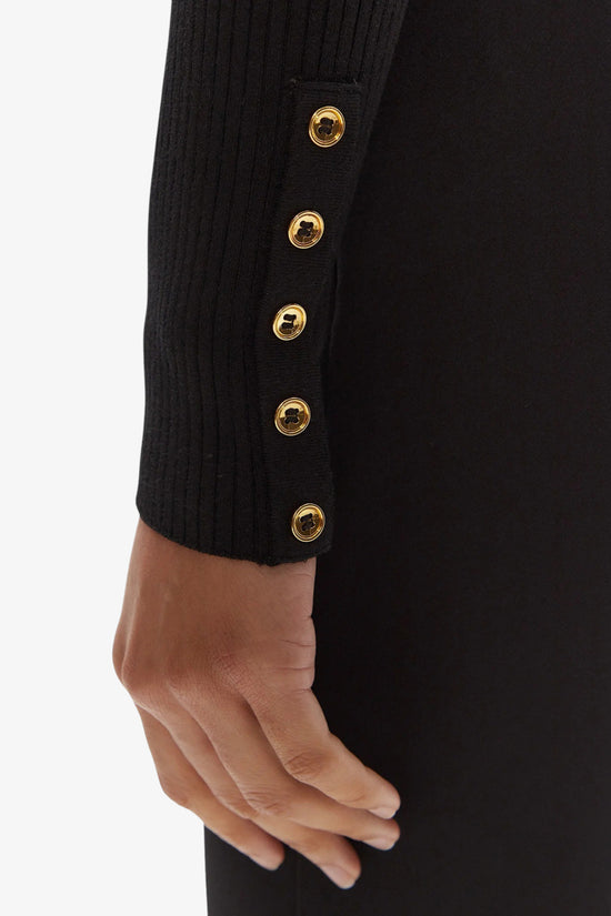  Dolcevita Maglione A Costine Con Taschino-elisabetta franchi-Nero-Donna-Mk11b56e2 110-4  