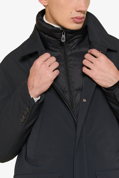peuterey Giubbotto Full Zip Doppio Collo Loch Tj Blu Uomo, foto 2