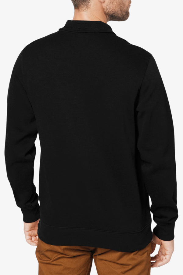 lacoste Felpa Interlock 1/2 Zip Con Collo Alto Nero Uomo, foto 4