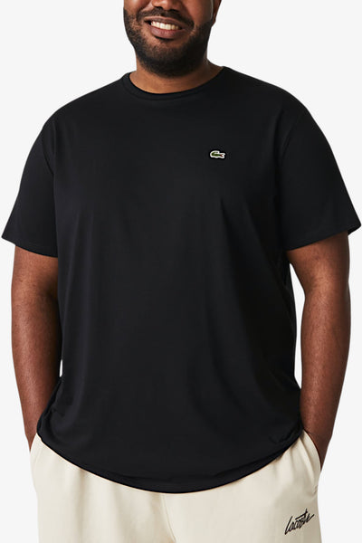 lacoste T-Shirt Maniche Corte In Cotone Pima Nero Uomo