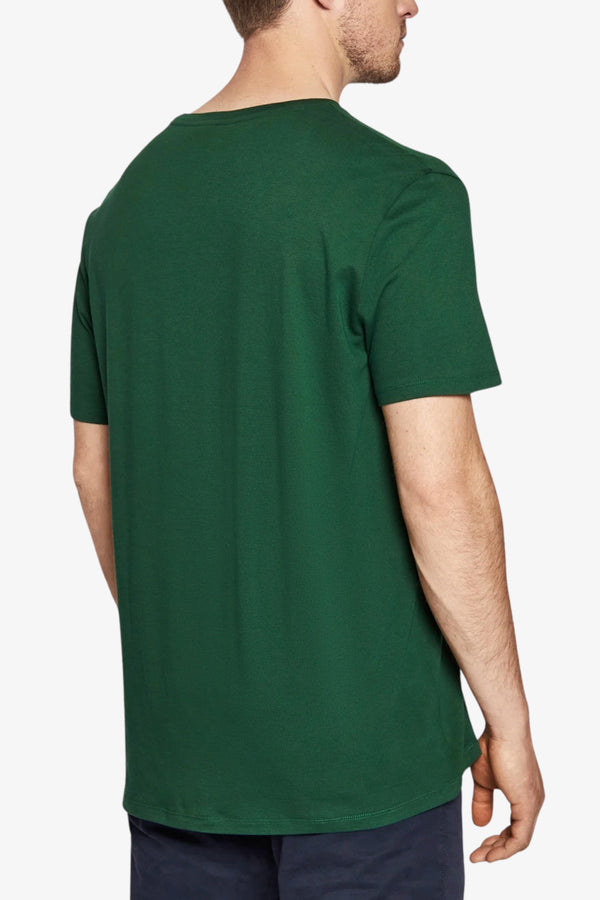 lacoste T-Shirt Maniche Corte In Cotone Pima Verde Uomo, foto 3
