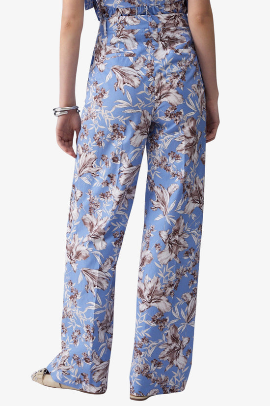  Pantaloni Palazzo In Popeline A Fantasia-liu jo-Blu-Special_-Wa6441 t4853 p9502-3  
