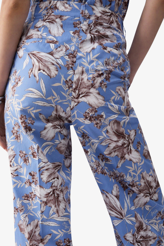  Pantaloni Palazzo In Popeline A Fantasia-liu jo-Blu-Special_-Wa6441 t4853 p9502-4  
