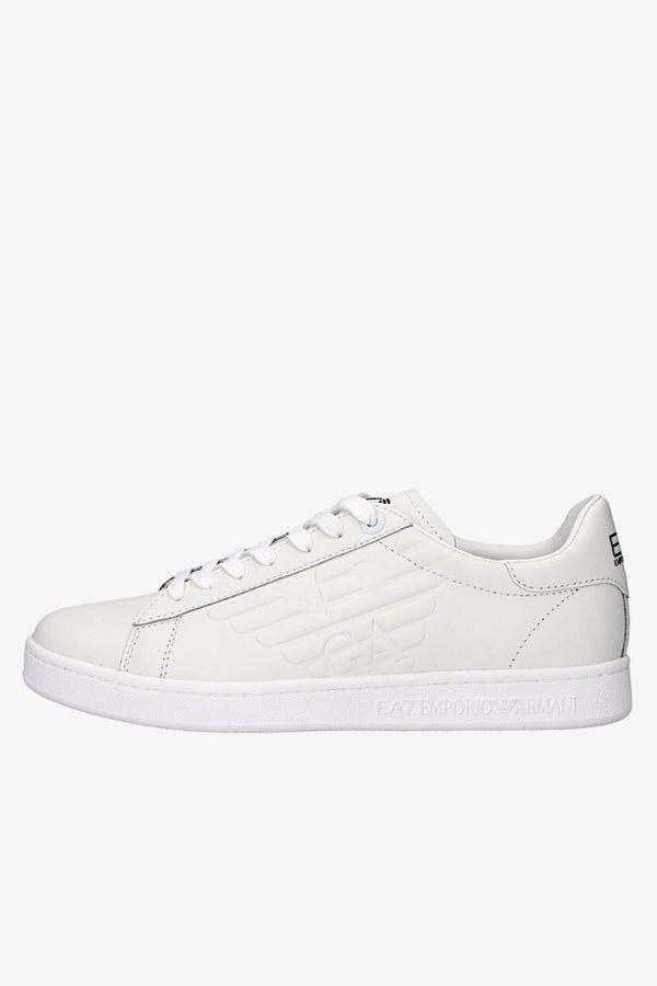 emporio armani ea7 Scarpe Uomo New CC Con Logo Embossed Bianco Uomo, foto 1