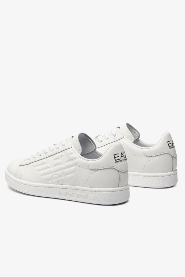 emporio armani ea7 Scarpe Uomo New CC Con Logo Embossed Bianco Uomo, foto 3