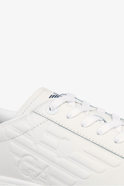 emporio armani ea7 Scarpe Uomo New CC Con Logo Embossed Bianco Uomo, foto 4