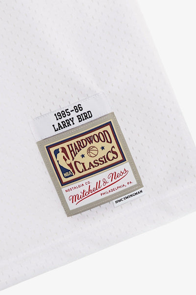 mitchell&ness Canotta Swingman NBA Boston Celtics 1985-86 Larry Bird Bianco Uomo, foto 4