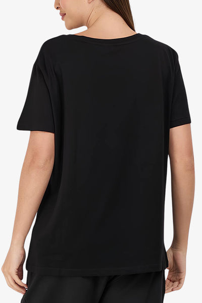 guess T-Shirt Maniche Corte Big Logo Adele Nero Donna, foto 4