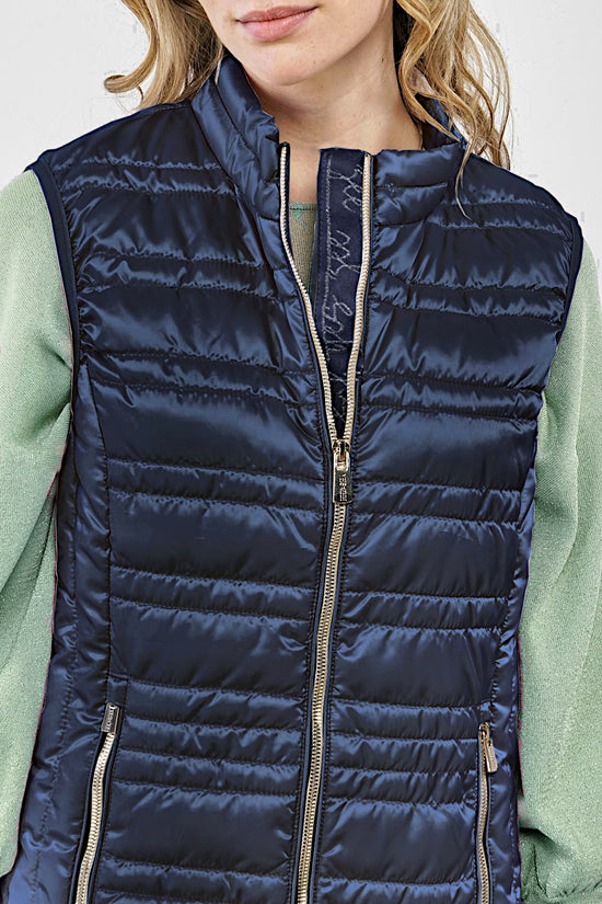 Yes Zee Gilet Piumino Full Zip Blu Donna MOUD