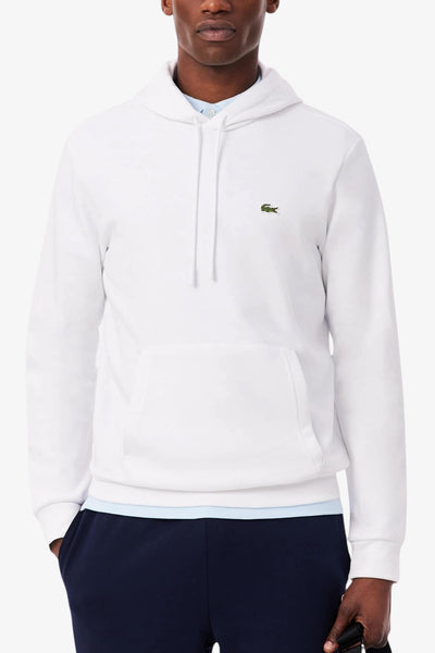 lacoste Felpa Con Cappuccio Bianco Uomo