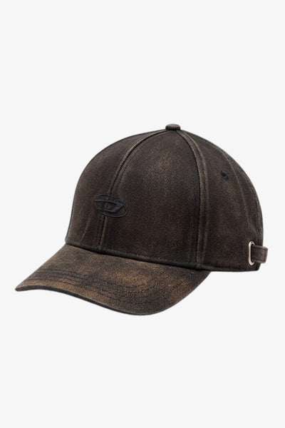 diesel Cappellino C-Run-Wash Nero Uomo, foto 1