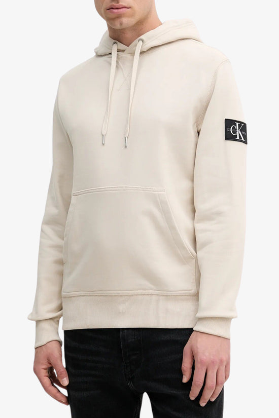  Felpa Con Cappuccio Patch Logo calvin klein jeans 