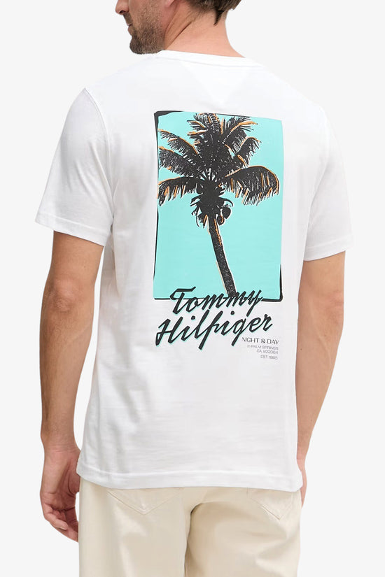  T-Shirt Maniche Corte Con Stampa Sul Retro-tommy hilfiger-Bianco-Special_-Mw0mw42386 ybr-1  