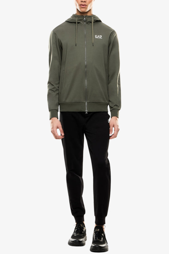 Tuta Full Zip Con Cappuccio Core Identity emporio armani ea7 