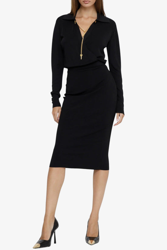  Vestito Con Catena Gioiello-elisabetta franchi-Nero-Special_-Am19s66e2 110-1  