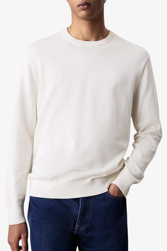  Maglione Girocollo In Cotone CK Ricamato calvin klein jeans 