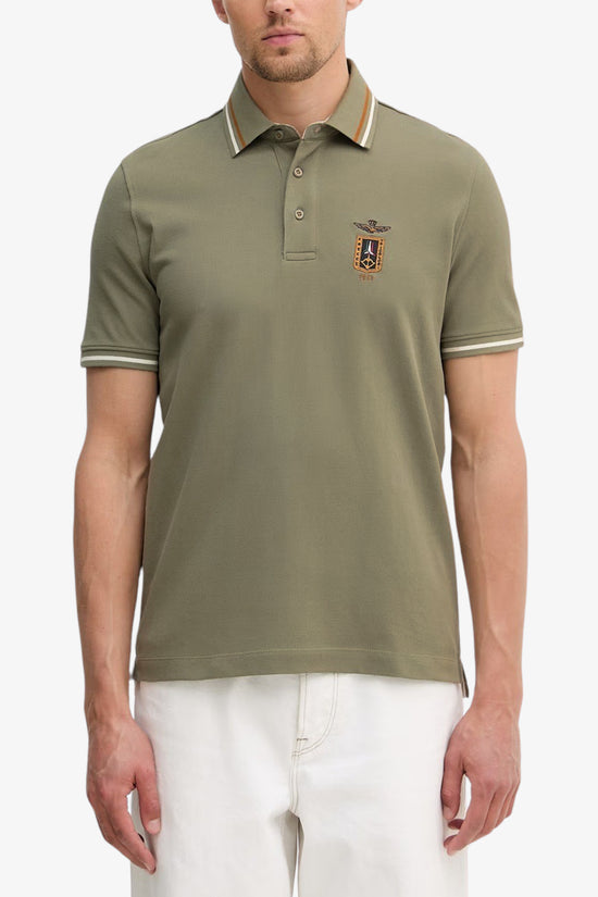  Polo Maniche Corte Piccolo Stemma Frecce Tricolori Ricamato aeronautica militare 