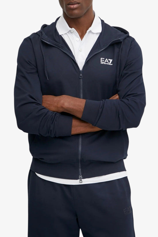  Felpa Full Zip Con Cappuccio Core Identity emporio armani ea7 