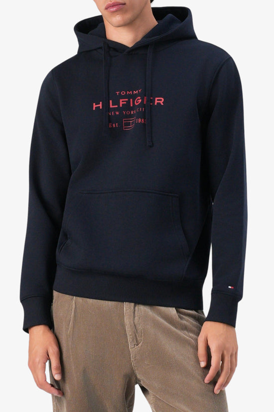  Felpa Con Cappuccio Oval Graphic tommy hilfiger 