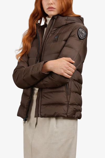 blauer Piumino Full Zip Con Cappuccio Charme Marrone Donna, foto 1