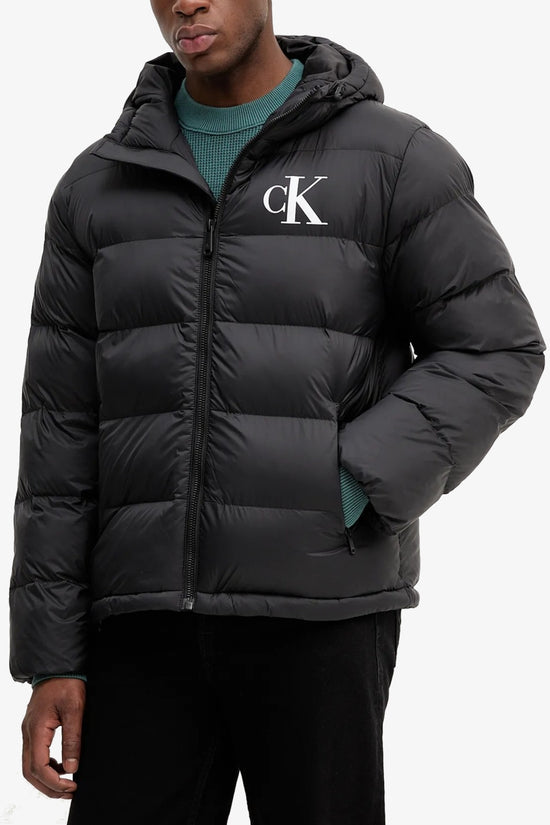  Piumino Full Zip Con Cappuccio CK Monogramma calvin klein jeans 