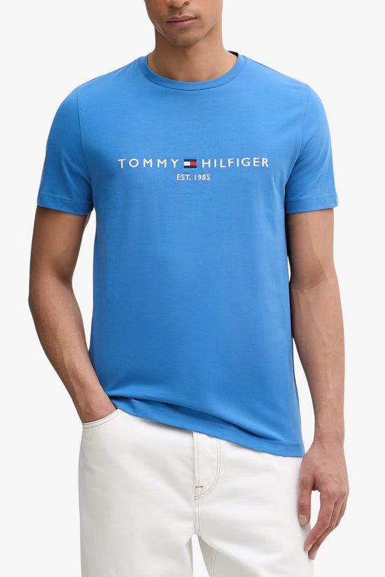  T-Shirt Maniche Corte Grande Logo Ricamato-tommy hilfiger-Blu-Special_-Mw0mw11797 c4u-1  