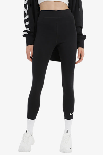 nike sportswear Leggings A 7/8 A Vita Alta Classic Nero Donna
