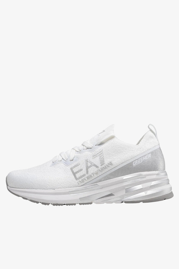 emporio armani ea7 Scarpe Crusher Distance Knit Bianco Unisex, foto 1