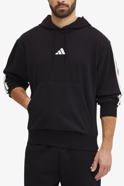 adidas performance Felpa Con Cappuccio 3-Stripes Graphic Nero Uomo