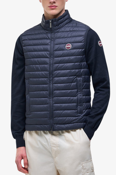 colmar Gilet Full Zip Imbottito In Piuma Leggera Blu Uomo, foto 1
