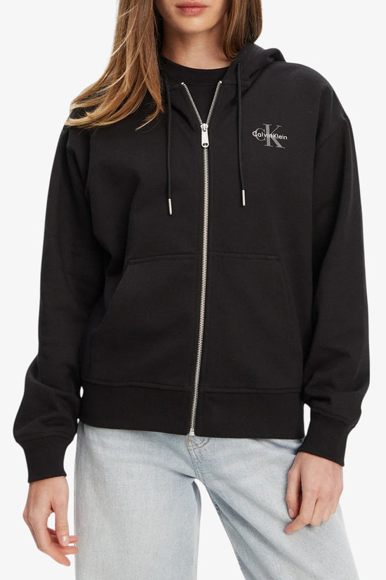  Felpa Full Zip Con Cappuccio Monologo calvin klein jeans 