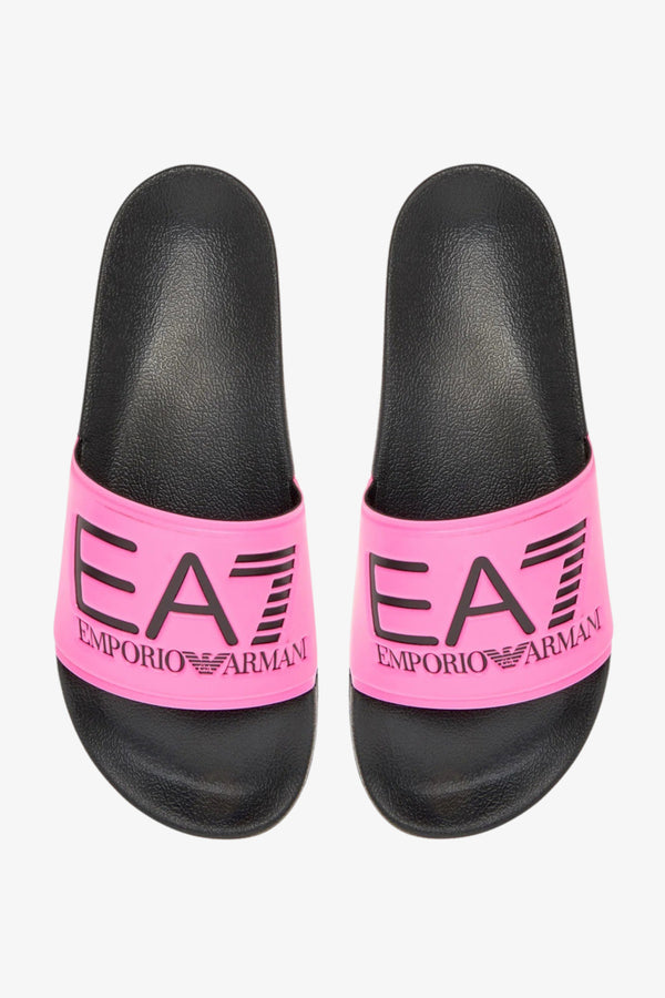 emporio armani ea7 Ciabatte Con Fascia E Big Logo Rosa Donna, foto 1