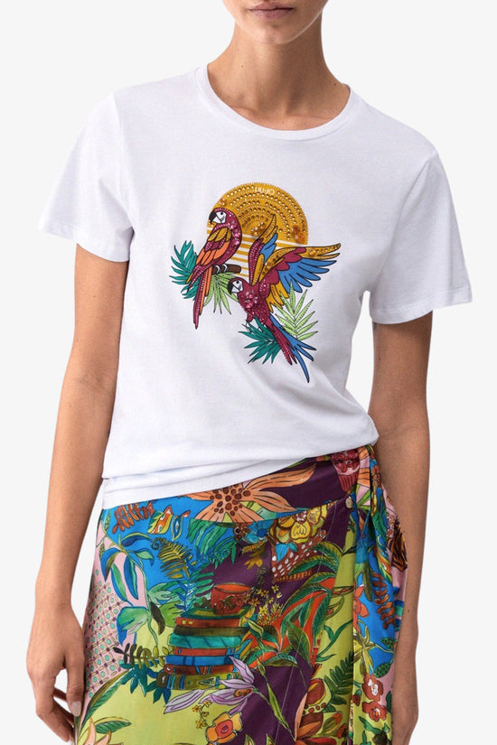  T-Shirt Maniche Corte Con Stampa E Applicazioni liu jo 