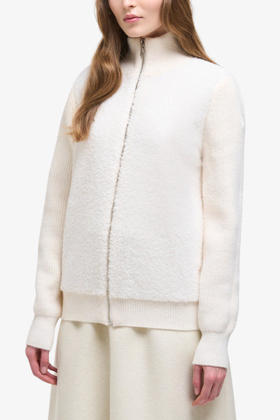 colmar Cardigan Full Zip In Maglia E Teddy Bianco Donna, foto 1