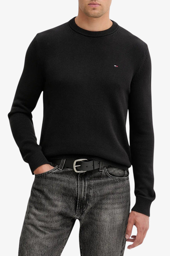  Maglione Girocollo Slim Logo Bandierina Ricamato tommy jeans 