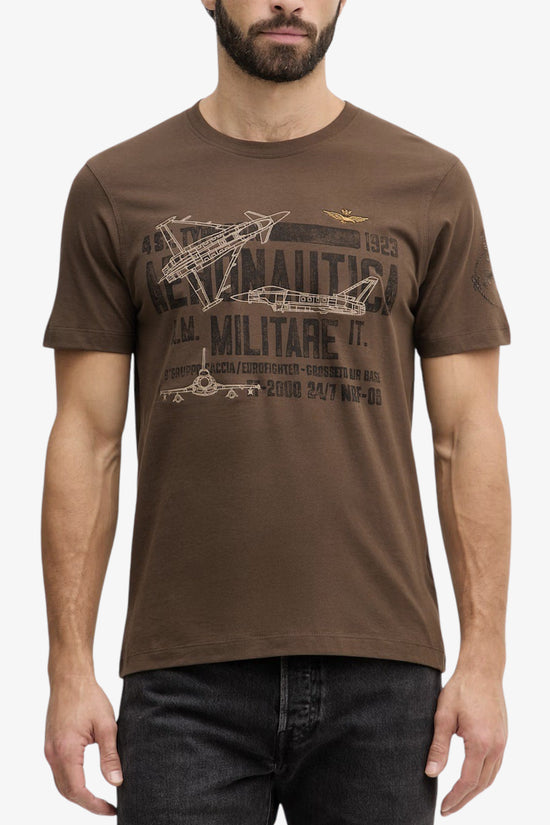  T-Shirt Maniche Corte Stampa Quarto Stormo aeronautica militare 