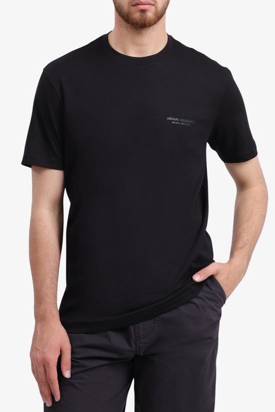 T-Shirt Maniche Corte Logo Essential-armani exchange-Nero-Special_-Xm001281 af10361 uc001-1  