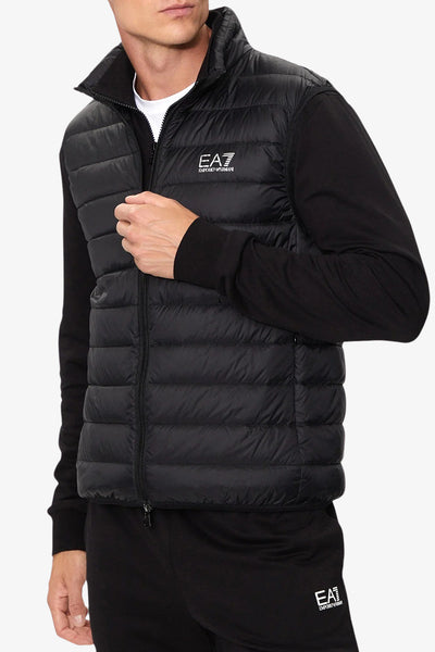 emporio armani ea7 Gilet Piumino Full Zip Packable Core Identity Nero Uomo