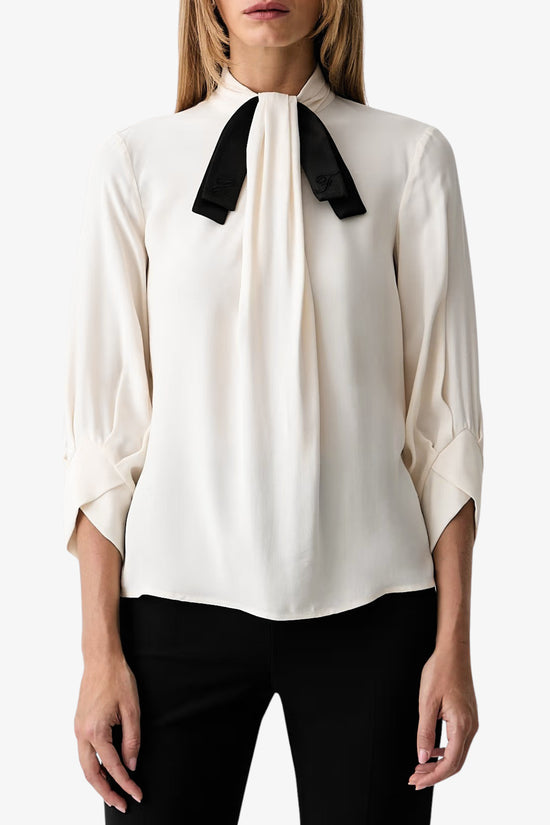  Blusa In Georgette Con Cravattino-elisabetta franchi-Bianco-Special_-Ca17866e2 e84-1  