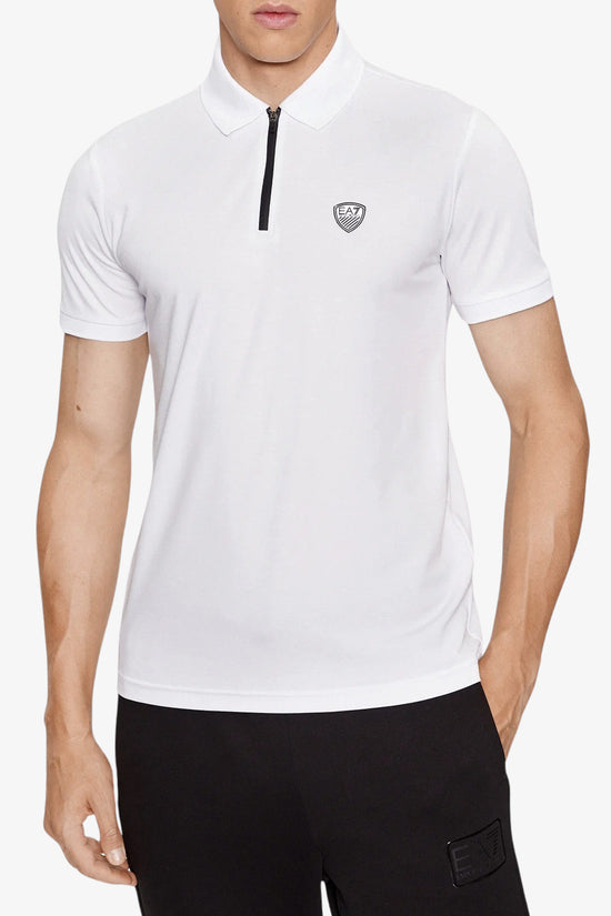  Polo Maniche Corte Con Zip Premium Shield emporio armani ea7 
