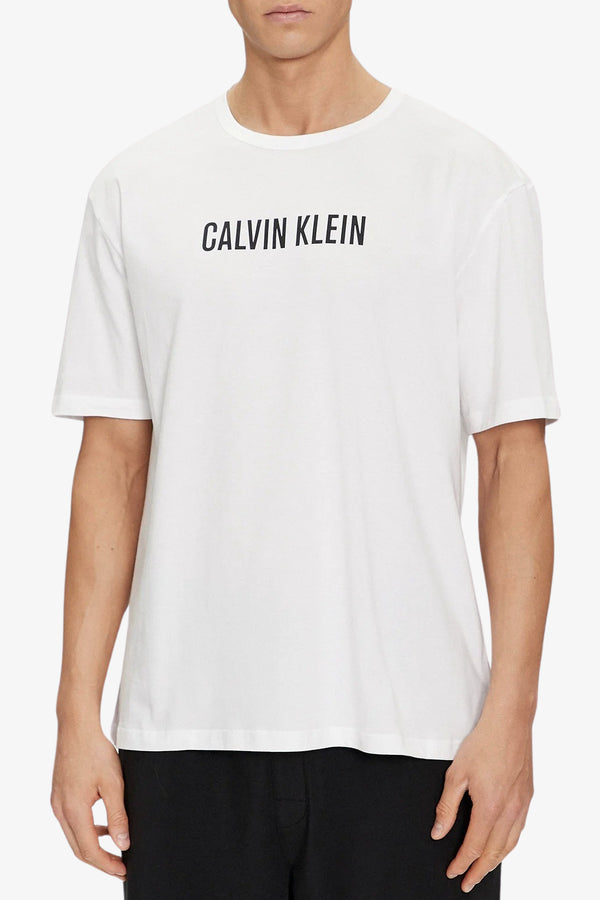 calvin klein swimwear T-Shirt Maniche Corte Lounge Intense Power Bianco Uomo, foto 1