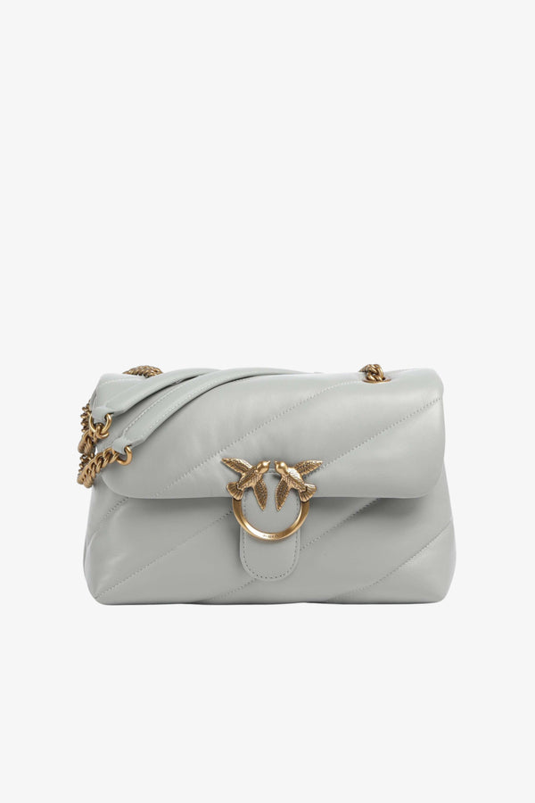 pinko Borsa A Tracolla Classic Love Bag Puff Maxi Quilt Grigio Donna, foto 1