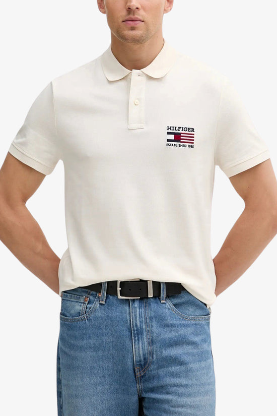  Polo Maniche Corte Bandiera Ricamata tommy hilfiger 