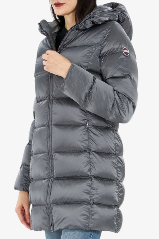  Piumino Lungo Full Zip Con Cappuccio colmar 