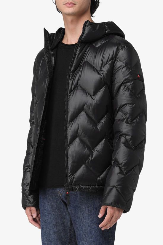  Piumino Full Zip Con Cappuccio Con Trapunta Chevron Honova LKS GRS 05-peuterey-Nero-Special_-Peu5979 01182061 ner-1  
