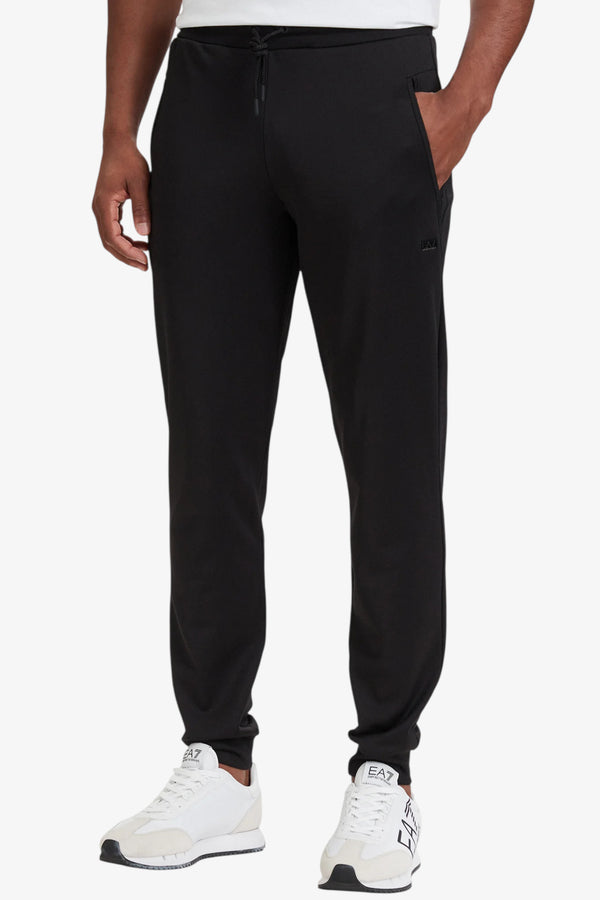 emporio armani ea7 Pantaloni Lux Identity In Jersey Elasticizzato Nero Uomo, foto 1