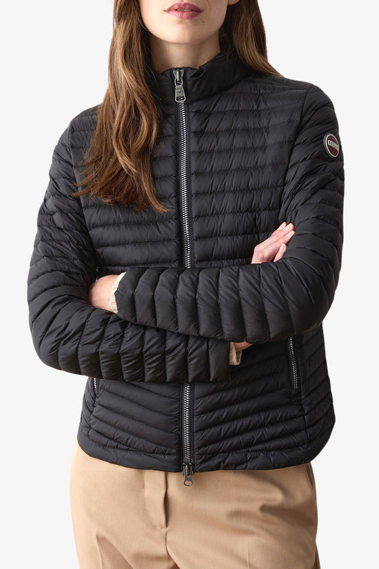 Colmar Piumino Full Zip Fondo Sagomato Nero Donna MOUD